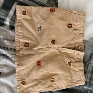 Polo Ralph Lauren Tan Skirt with Embroidered Crests